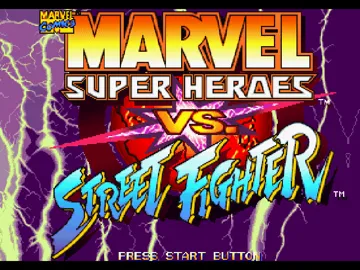 Marvel Super Heroes vs Street Fighter (US) screen shot title